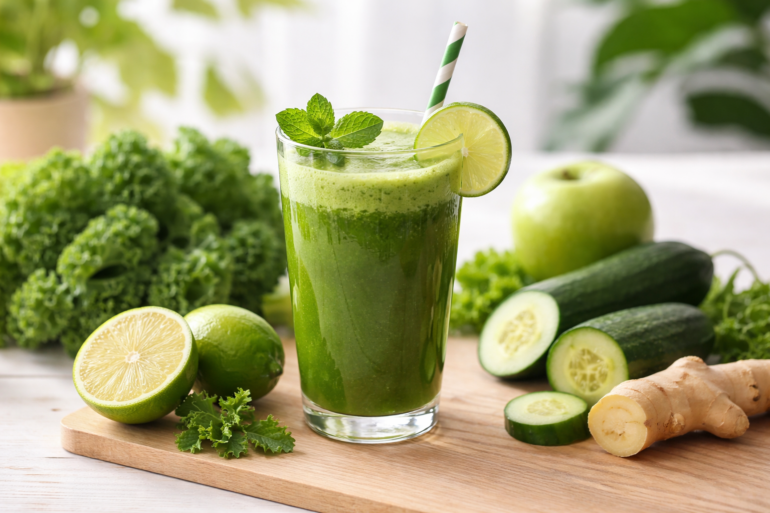 3 Receitas de Suco Verde Detox para Revitalizar Suas Manhãs